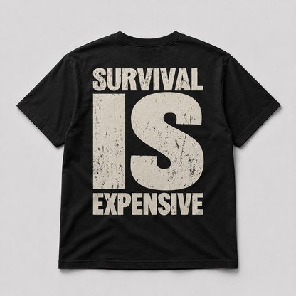 Survival Is Expensive First Drop Tee